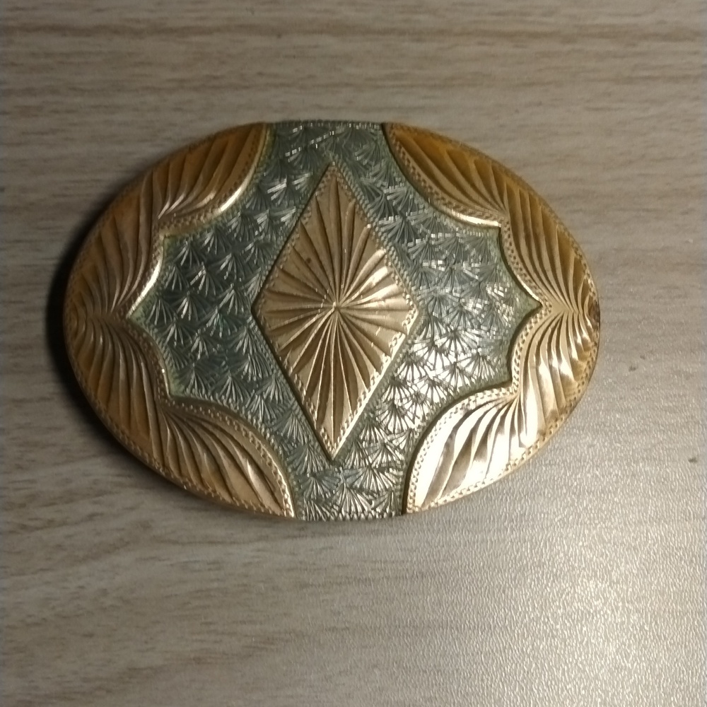 Vintage German Silver Bar J Buckle